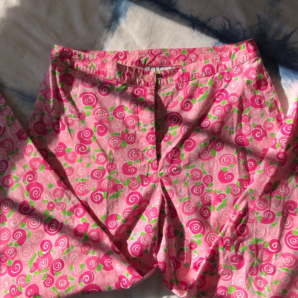 Lilly Pulitzer pants - pink, snail
